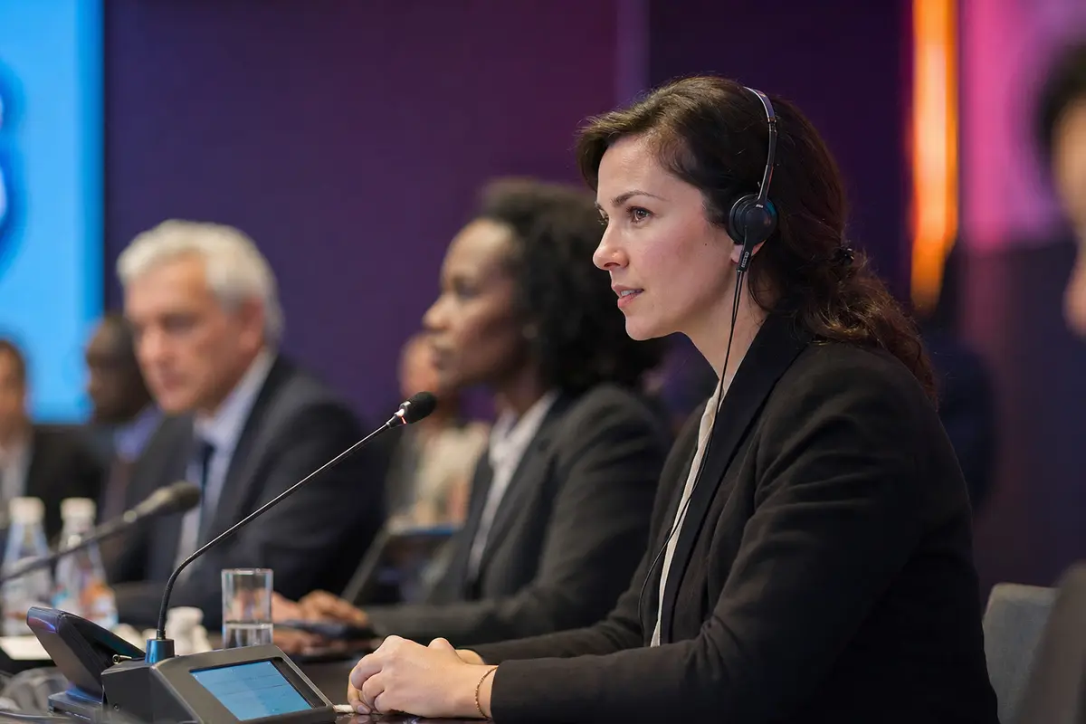 Interpretación profesional para reuniones